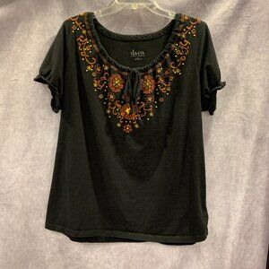 D & Co. Boho Peasant Top